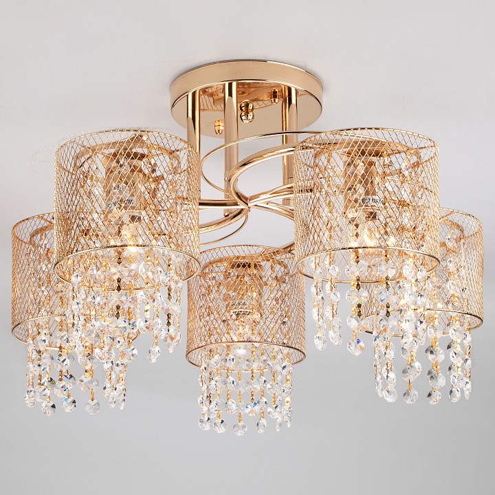 Люстра на штанге eurosvet bonnie 30137/5 золото