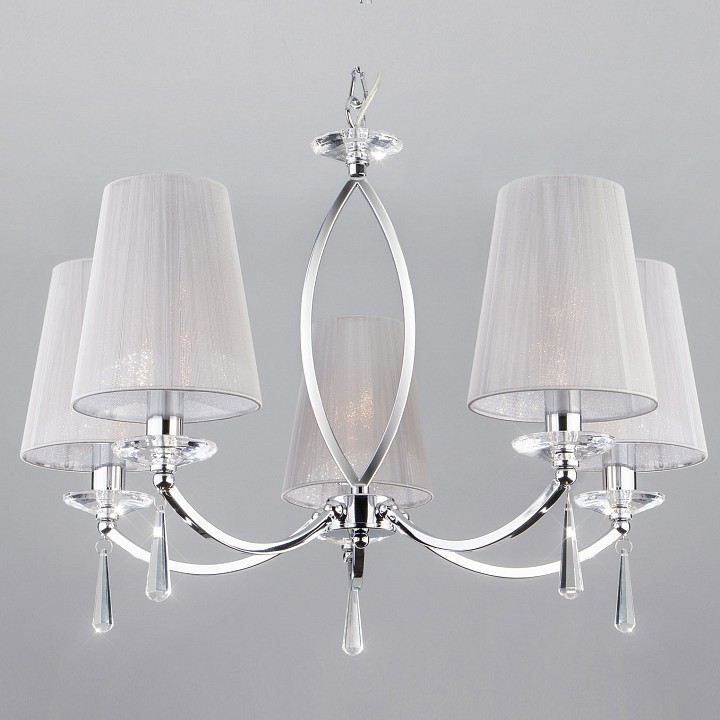 Подвесная люстра eurosvet valery 60079/5 хром
