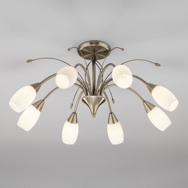 Люстра на штанге eurosvet ginevra 30280/8 античная бронза