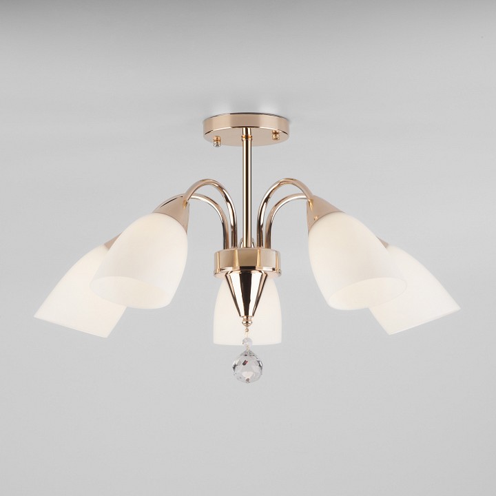 Люстра на штанге eurosvet ellene 30149/5 золото