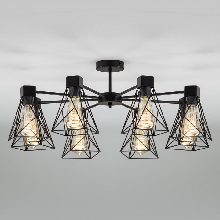 Люстра на штанге eurosvet trappola 70107/8 черный