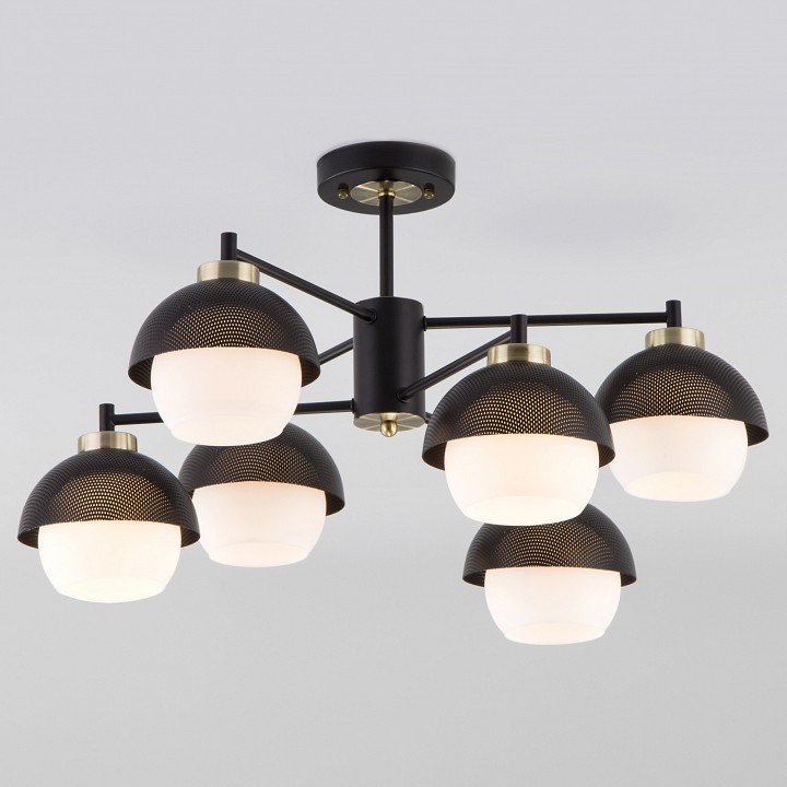 Люстра на штанге eurosvet nocciola 70106/6 черный