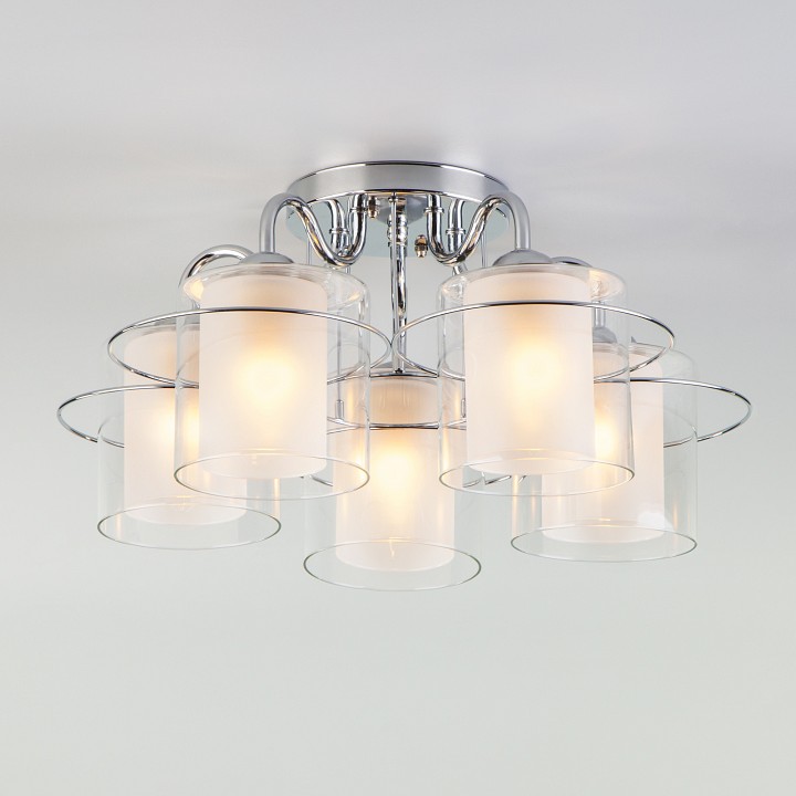 Потолочная люстра eurosvet darcy 30160/5 хром