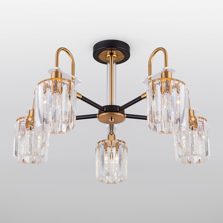 Люстра на штанге eurosvet tenia 70090/5 черный