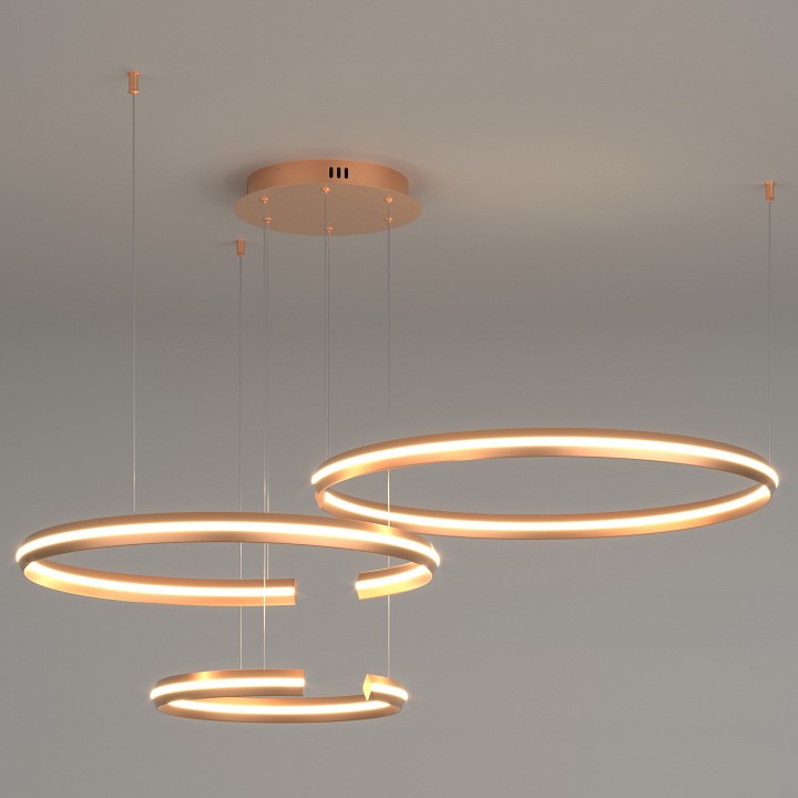 Подвесной светильник eurosvet gap 90180/3 золото