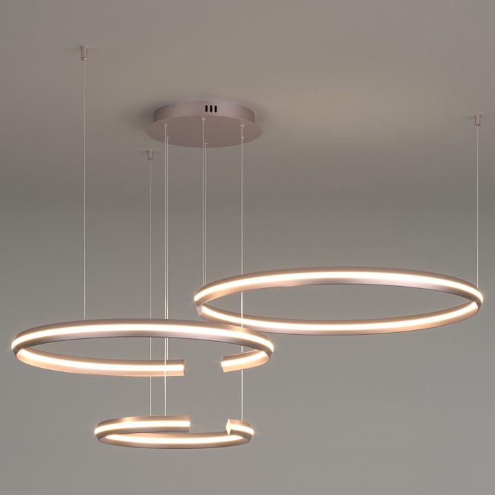 Подвесной светильник eurosvet gap 90180/3 сатин-никель