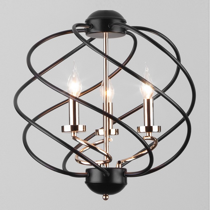 Подвесная люстра eurosvet sorrel 60105/3 черный