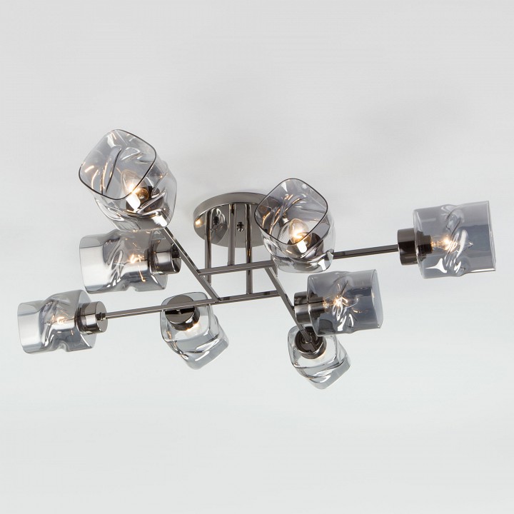 Потолочная люстра eurosvet hilari 30165/8 черный жемчуг