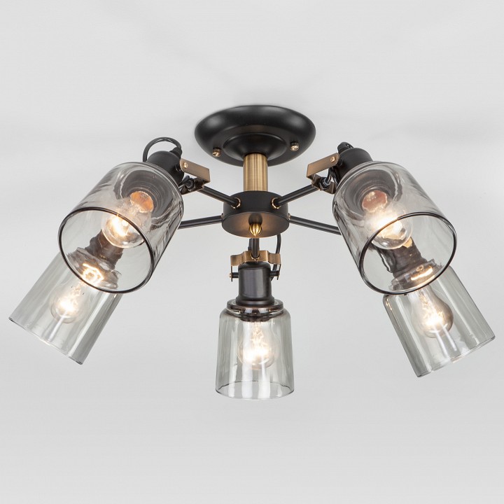 Потолочная люстра eurosvet astor 70111/5 черный