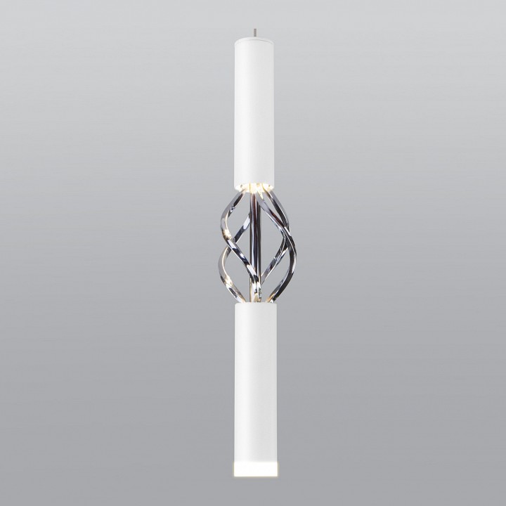 Подвесной светильник eurosvet lance 50191/1 led белый/хром