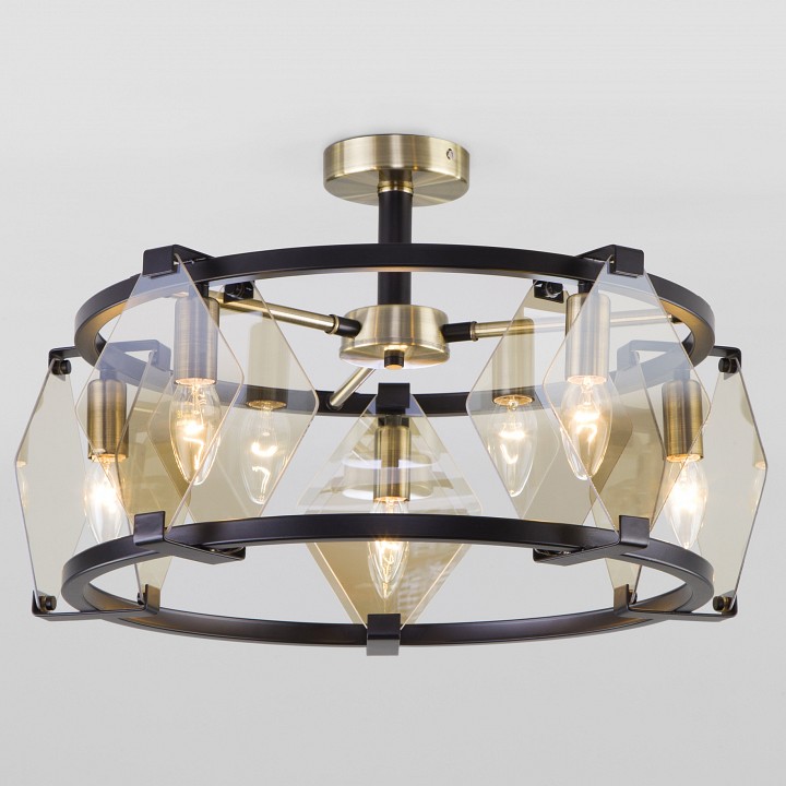 Потолочная люстра eurosvet aragon 60116/5 черный