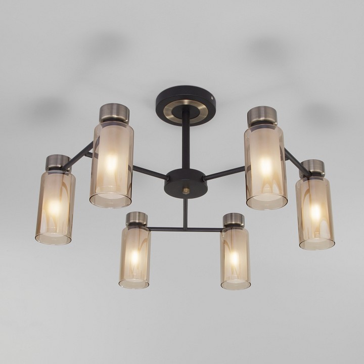 Потолочная люстра eurosvet amado 70115/6 черный