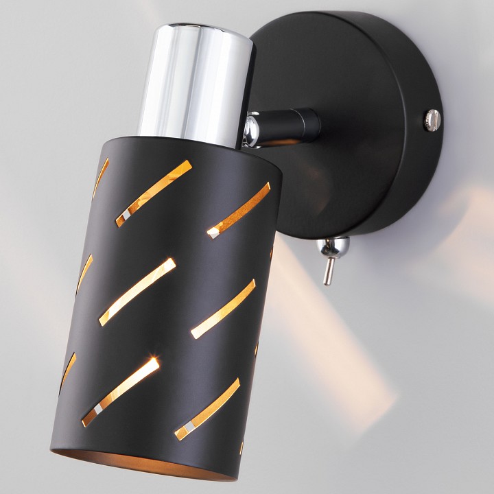 Бра eurosvet fente 20090/1 черный/хром