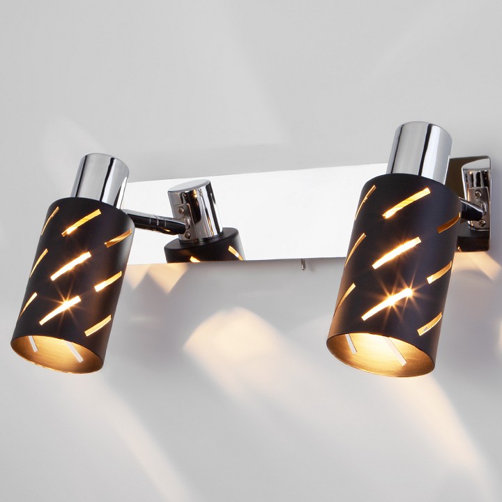 Бра eurosvet fente 20090/2 черный/хром