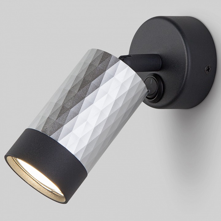 Бра eurosvet mizar 20088/1 черный/серебро