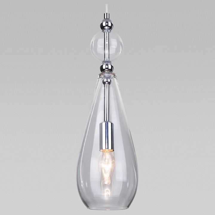 Подвесной светильник eurosvet ilario 50202/1 прозрачный