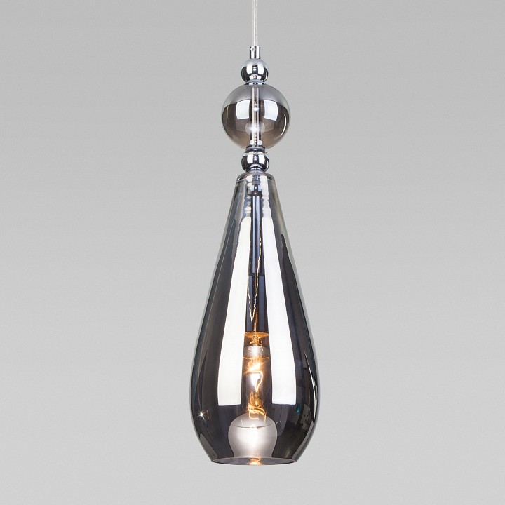 Подвесной светильник eurosvet ilario 50202/1 дымчатый