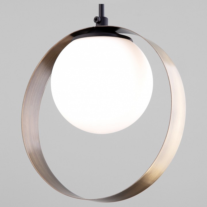 Подвесной светильник eurosvet dublin 50205/1 черный/бронза