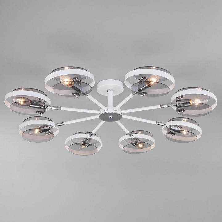 Люстра на штанге eurosvet gallo 70121/8 белый