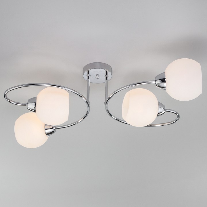 Потолочная люстра eurosvet tulia 30136/4 хром