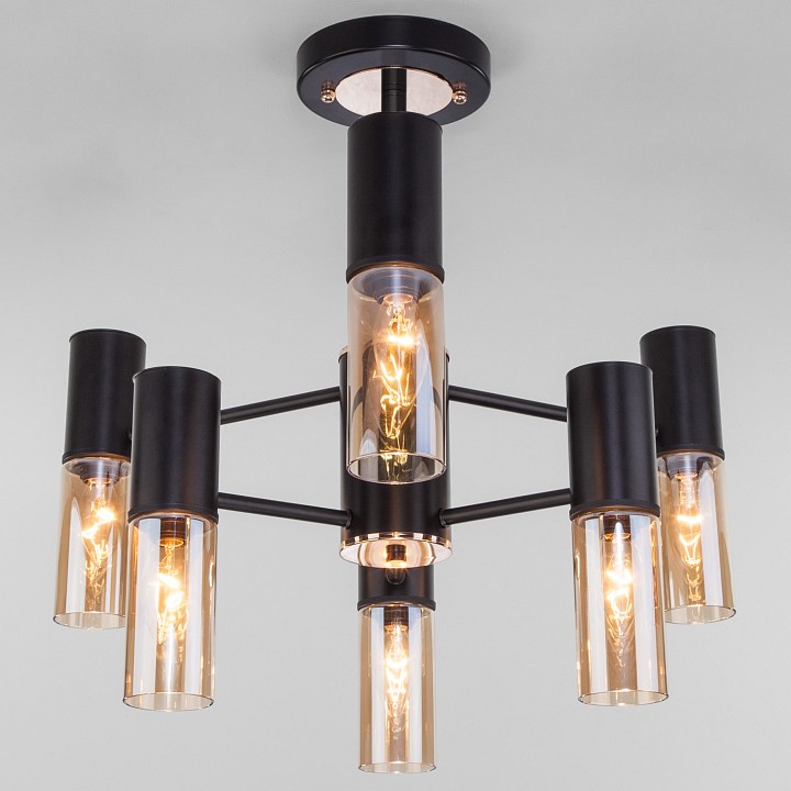 Люстра на штанге eurosvet tesoro 70125/6 черный