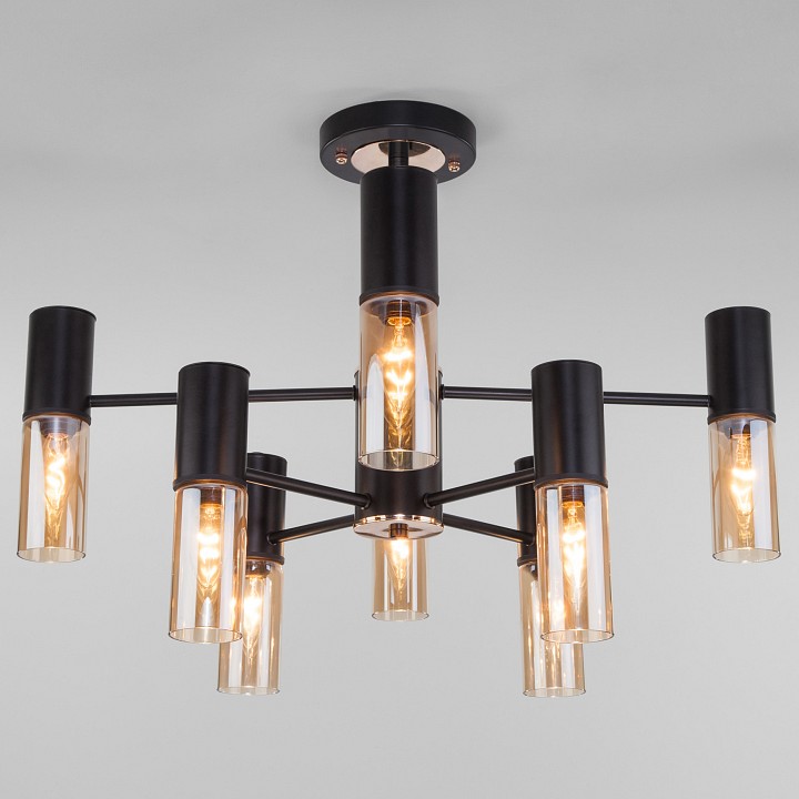 Люстра на штанге eurosvet tesoro 70125/8 черный