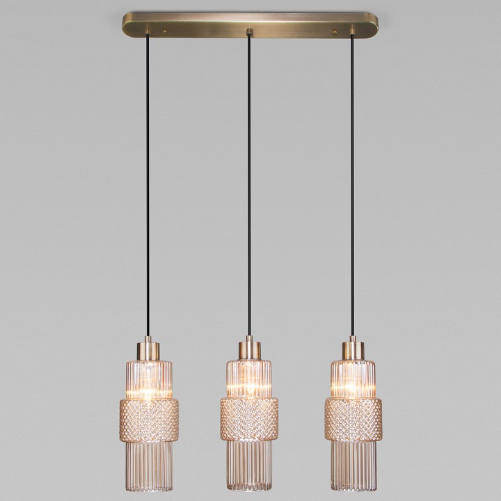 Подвесной светильник eurosvet soho 50209/3 бронза