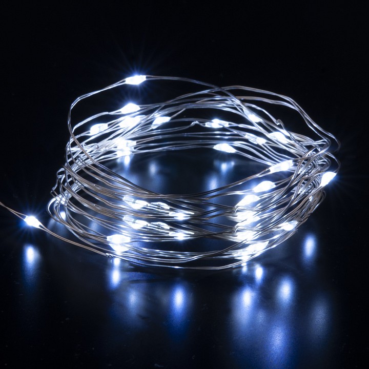 Гирлянда нить eurosvet роса 400-007 белый