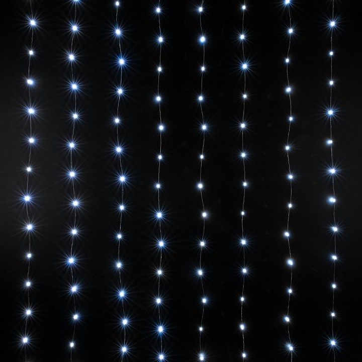 Занавес световой eurosvet роса 200-004 белый