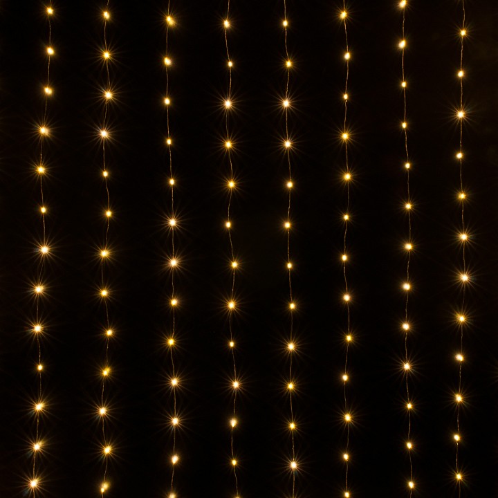 Занавес световой eurosvet роса 200-004 теплый белый