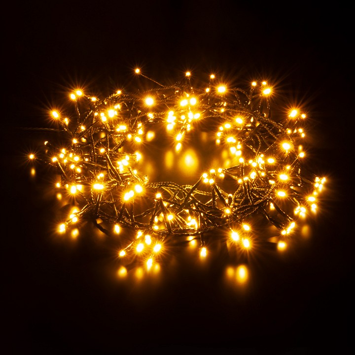 Гирлянда нить eurosvet мишура 400-004 теплый белый