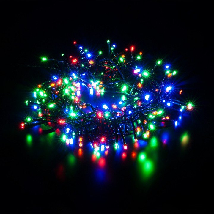 Гирлянда нить eurosvet мишура 400-004 мульти