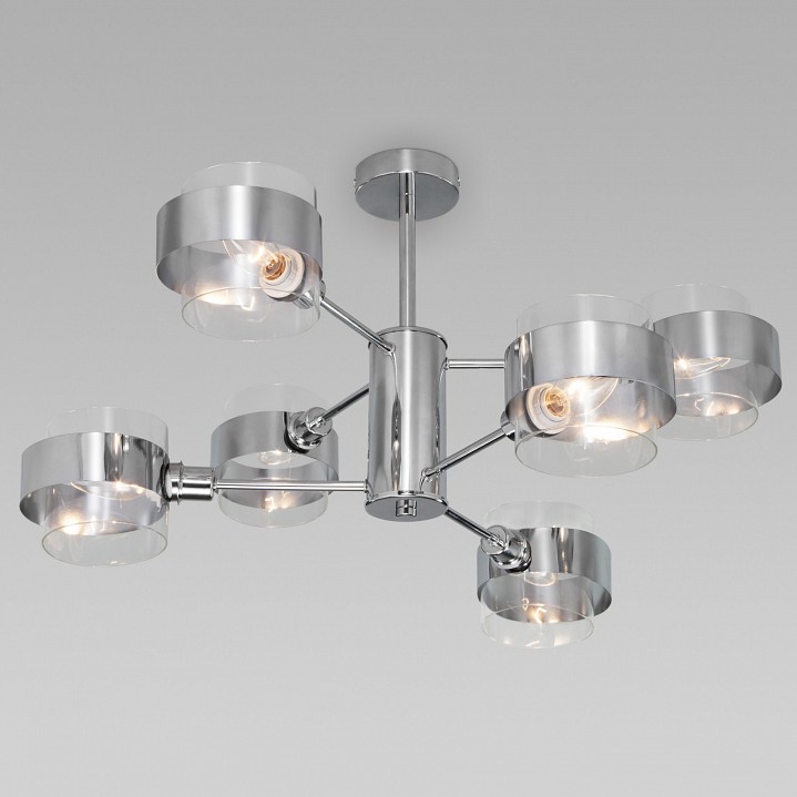 Люстра на штанге eurosvet arcada 70127/6 хром