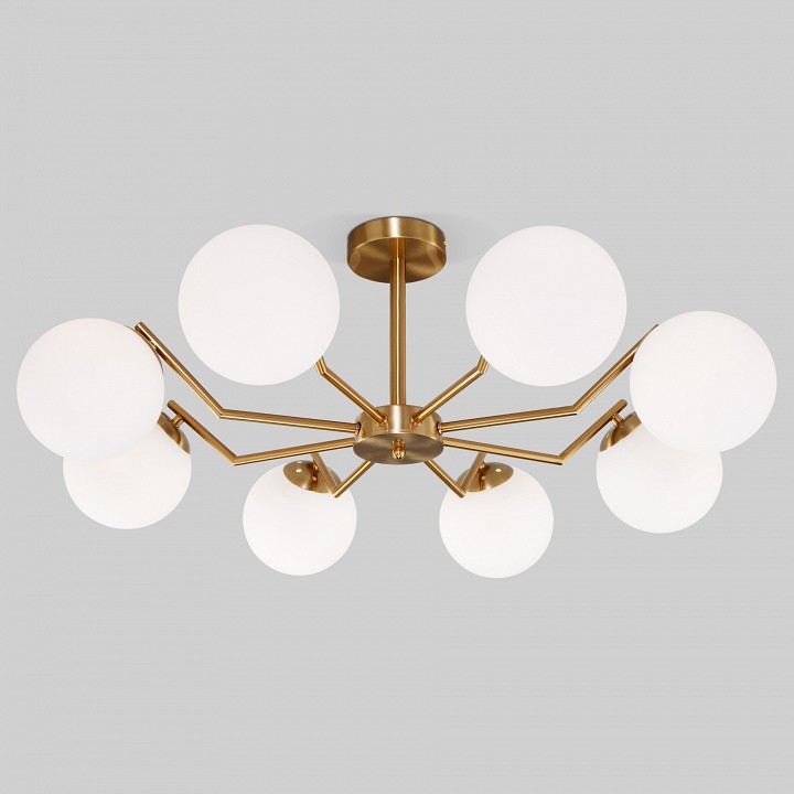 Люстра на штанге eurosvet frost 70154/8 латунь