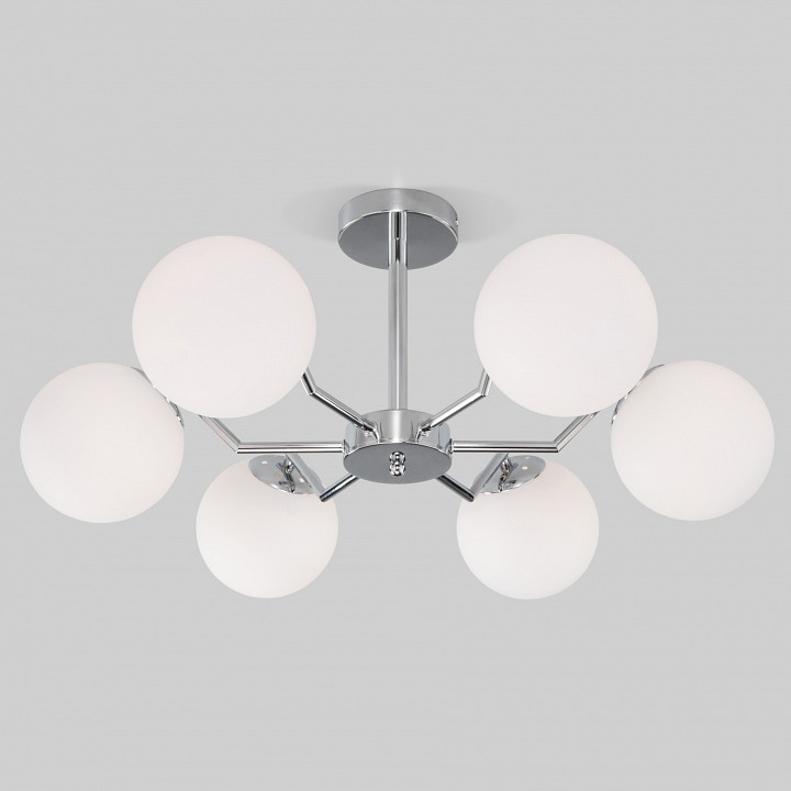 Люстра на штанге eurosvet frost 70154/6 хром