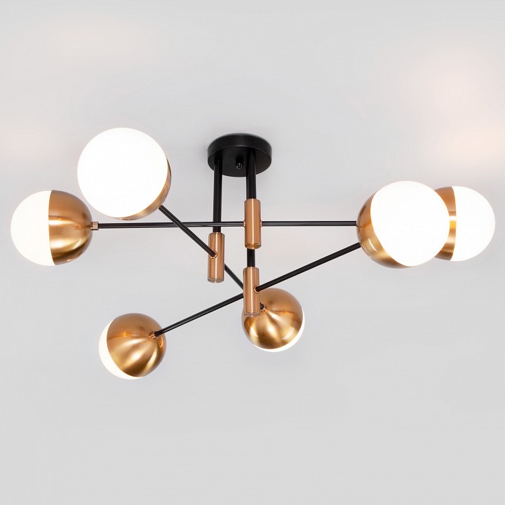 Потолочная люстра eurosvet nuvola 70129/6 латунь