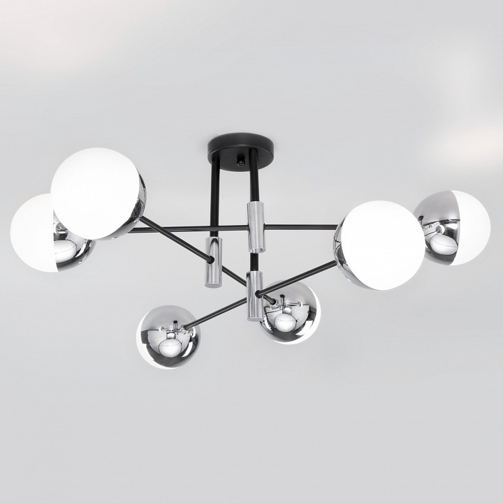 Потолочная люстра eurosvet nuvola 70129/6 хром