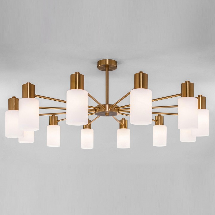 Люстра на штанге eurosvet vegga 70160/12 латунь