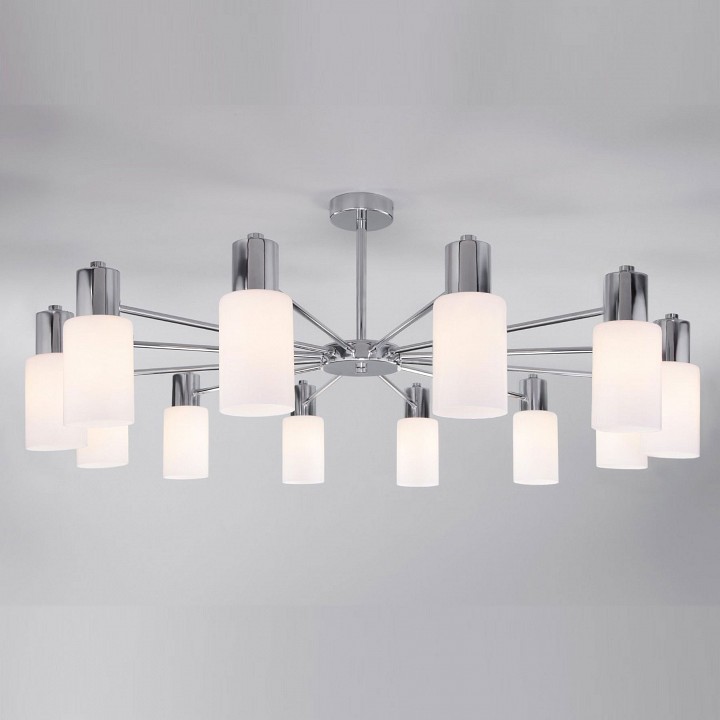 Люстра на штанге eurosvet vegga 70160/12 хром