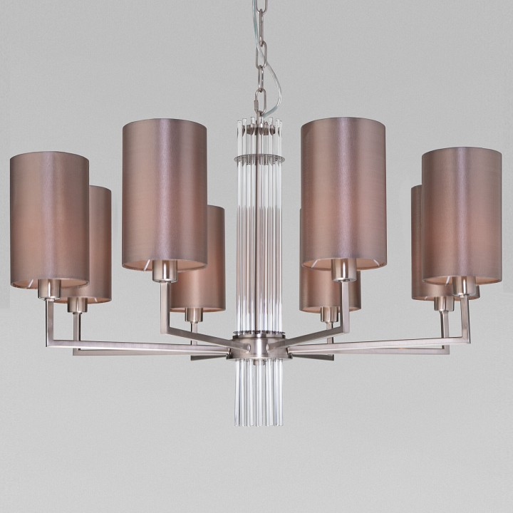 Подвесная люстра eurosvet soffio 60134/8 никель