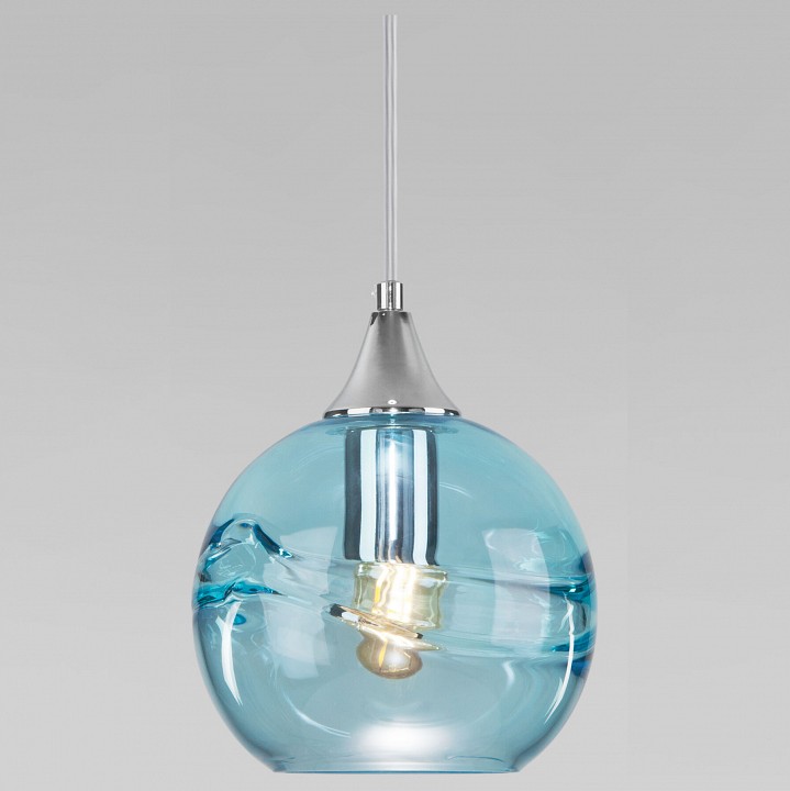 Подвесной светильник eurosvet lotus 50221/1 голубой