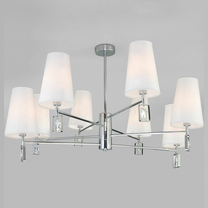 Люстра на штанге eurosvet milazzo 60137/8 хром