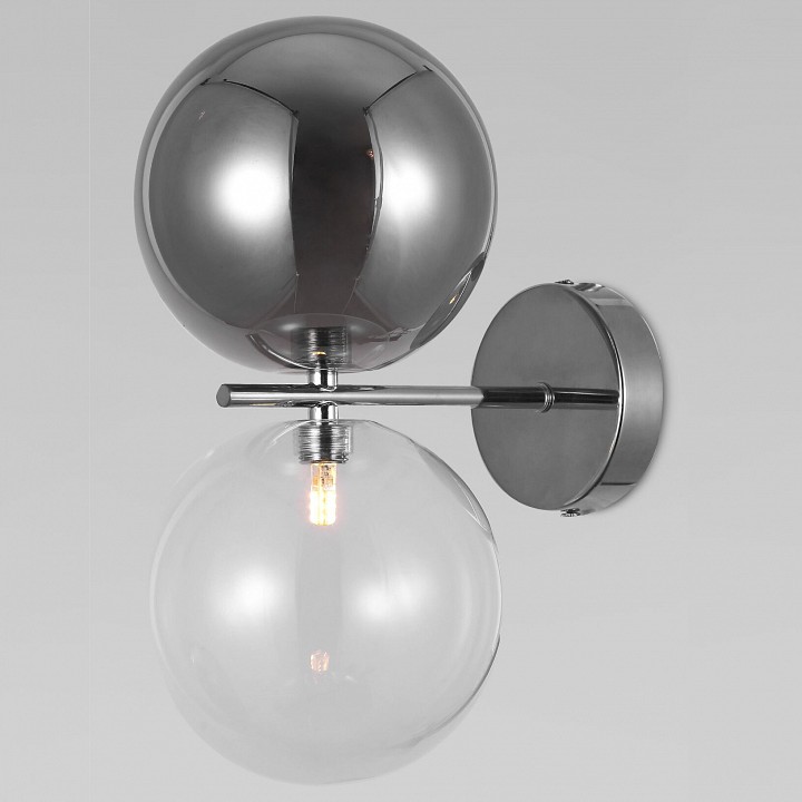 Бра eurosvet selisa 50291 хром/дымчатый