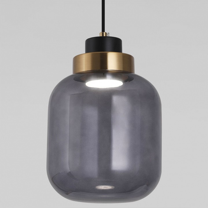 Подвесной светильник eurosvet jeffry 50240/1 led дымчатый