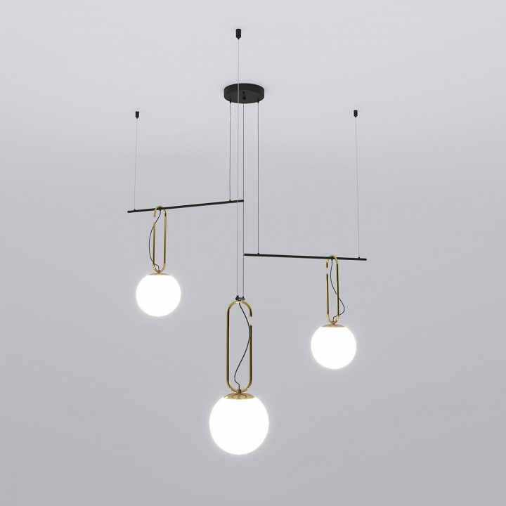 Подвесная люстра eurosvet riche 70143/3 черный