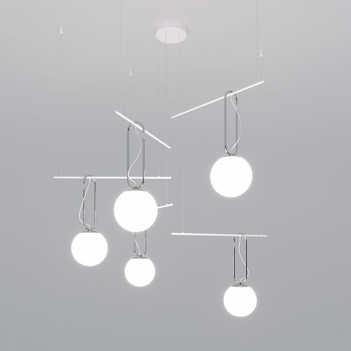 Подвесная люстра eurosvet riche 70143/5 белый