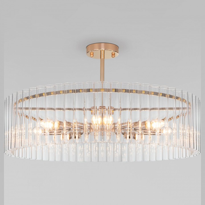 Люстра на штанге bogate's flamel 373/8 smart золото