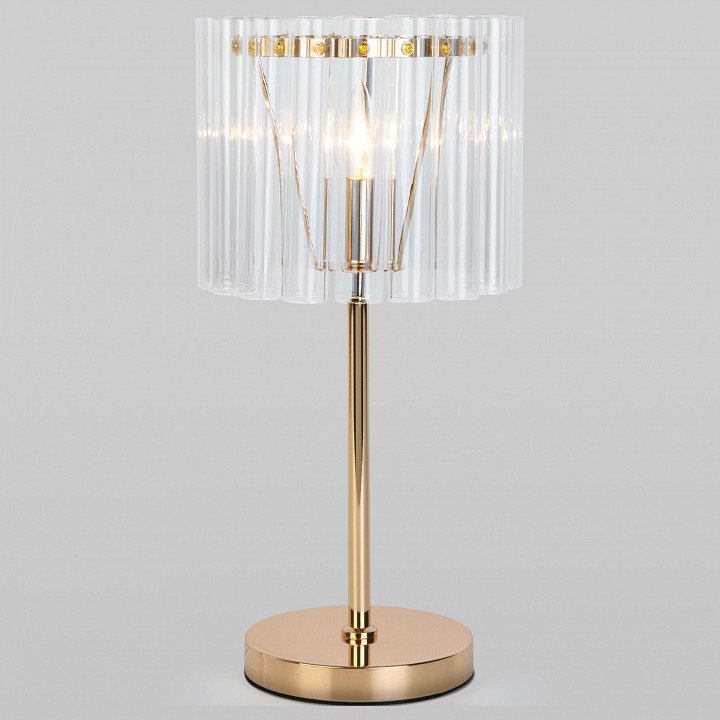 Настольная лампа декоративная bogate's flamel 01116/1 золото