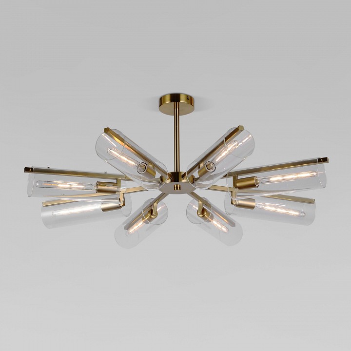 Люстра на штанге eurosvet trompeta 70144/8 латунь