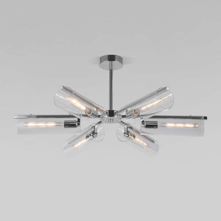 Люстра на штанге eurosvet trompeta 70144/6 хром